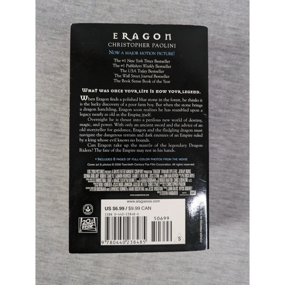 🍭 3/$10 Christopher Paolini: Eragon- The Inheritance Cycle #1 (Paperback) - Picture 3 of 4
